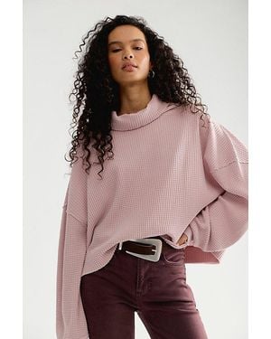 Free People We The Free Connor Turtleneck Top - Purple