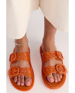 Melissa Possession Slip Jelly Sandals - Orange