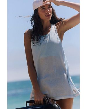 Fp Movement Rundown Burnout Tunic Tank - Blue