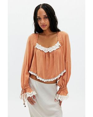 Spell Poison Peach Blouse - Multicolor