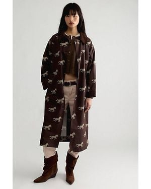 The Tiny Big Sister Horses Trench - Black