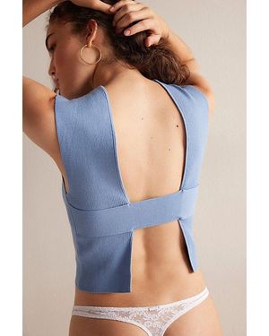 Intimately By Free People Back To Back Tee By - Blue