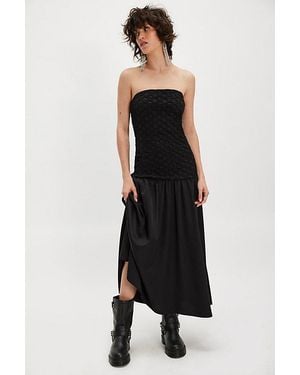 Arianne Elmy Smocked Parlour Dress - Black