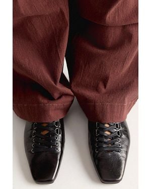 Free People Romee Laced Flats - Red
