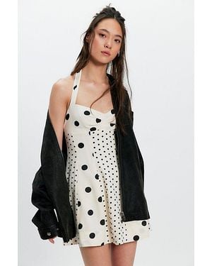 Free People Dear Dottie Mini Dress - Black