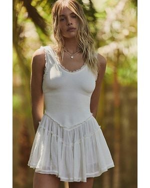 free-est Izi Drop-Waist Mini Dress By - Green