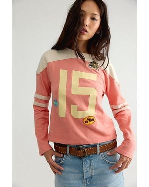 Mother Outfielder Long Sleeve Tee - Red