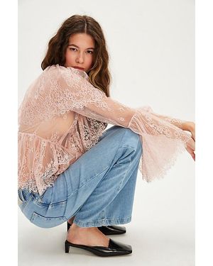 Nigel Preston Lace Edwardian Top - Blue