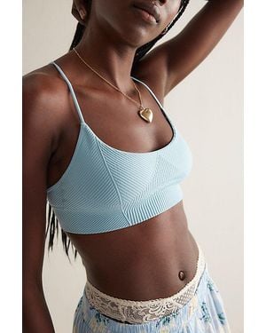 Intimately By Free People Sleek Rib Longline Bra By - Multicolour