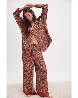 Intimately By Free People Dreamy Days Pyjama Set - Red