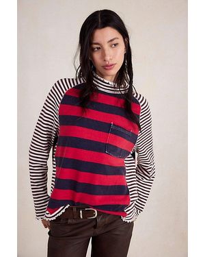 Free People Punk Playful Tee - Red