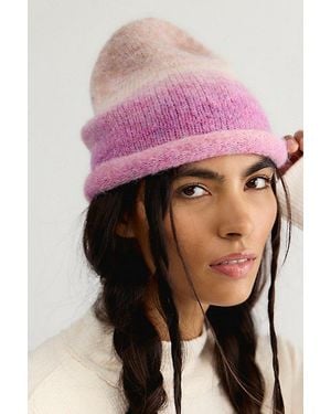Free People Rolled Ombre Beanie - Pink