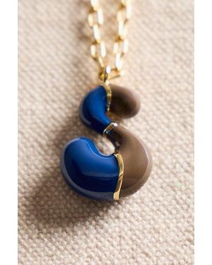 Local Eclectic Fp X Bubble Letter Necklace - Blue