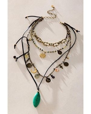 Free People Georgia Stone Necklace - Natural