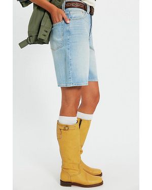 Frye Campus Low Heel Tall Riding Boots - Blue