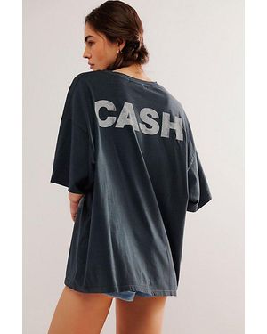 Daydreamer Johnny Cash Silo One-size Tee - Blue