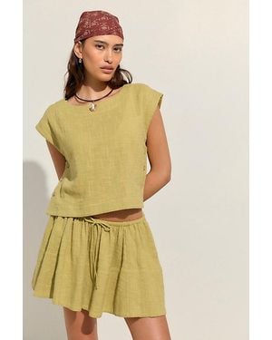 free-est Skye Mini Skirt Set By - Yellow