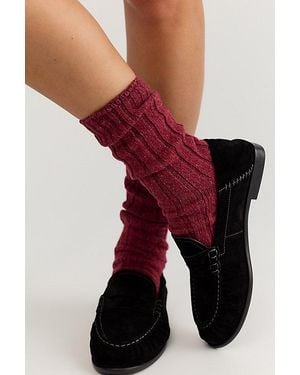 American Trench The Wool Silk Boot Socks By - Red