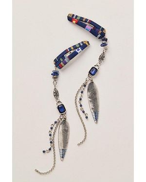 Free People Suzie Hair Clips, Set Of 2 - Blue