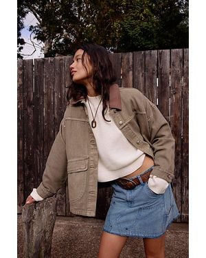 Free People Lemon Denim Jacket - Brown