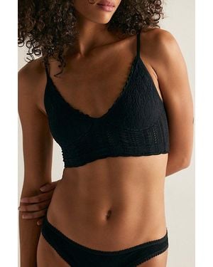 Intimately By Free People Heirloom Seamless Bralette - Black