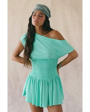 free-est Scorching Hot Mini Dress By - Green