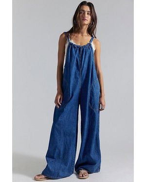 Free People Freebird Jumpsuit - Blue