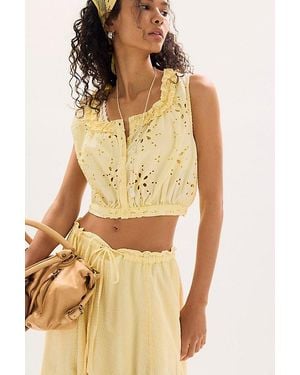 Free People Madelyn Cotton Maxi Skirt Set - Natural