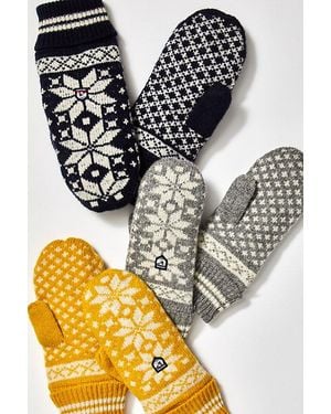 Hestra Isvik Mittens At Free People In Yellow, Size: Small - Metallic