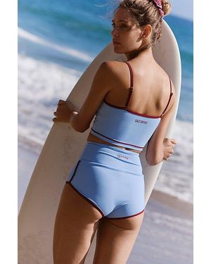 Salt Gypsy Spaghetti Strap Crop Top - Blue
