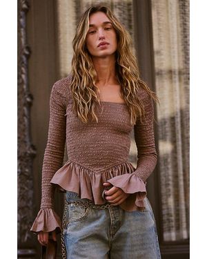 free-est Tropical Vibes Top - Brown