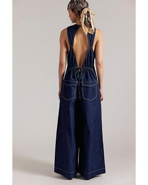 Free People Do No Wrong Jumpsuit - Blue