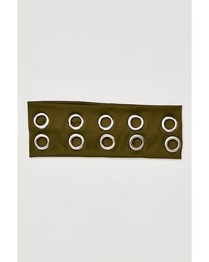 Free People Chloe Grommet Soft Headband - Green