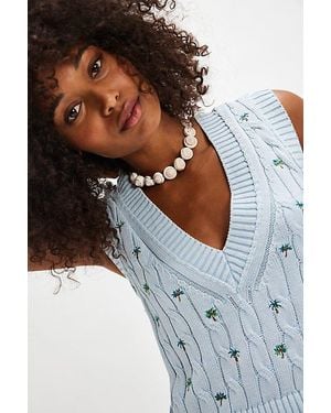 Free People Plumeria Floral Vest Jacket - Multicolor