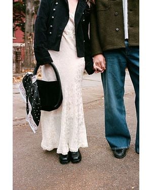 Free People Barlow Suede Bucket Bag - Black