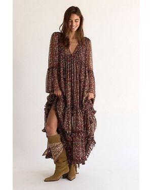 Free People Weeping Willows Maxi Dress - Brown