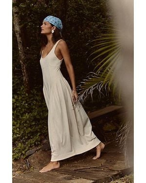 free-est Elsa Cotton Midi Dress By - Brown