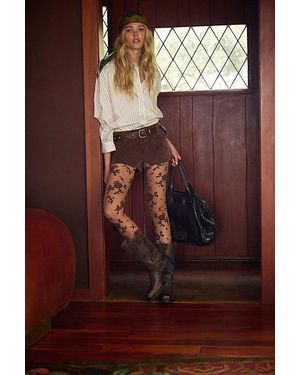 Free People Sabine Striped Articulated Shirt - Natural