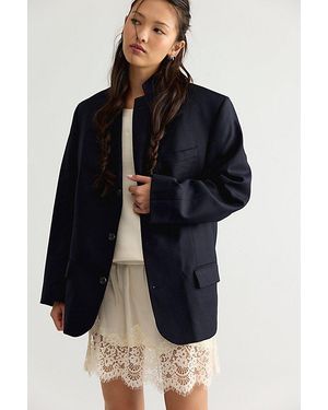 Havre Studio Havre Button Back Blazer - Blue