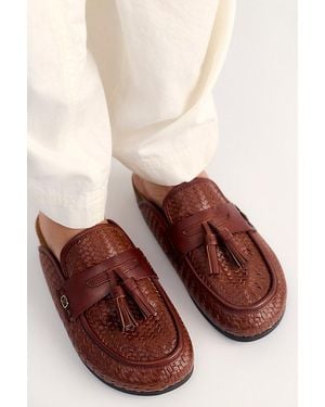 Sam Edelman Astrid Tassel Mules - Brown