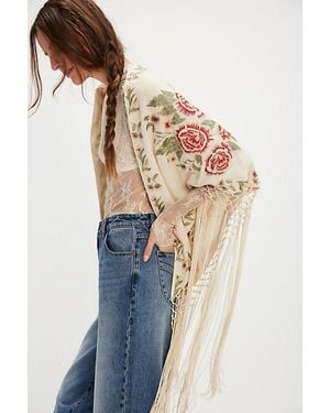 Free People Promise Me Forever Piano Shawl - Blue