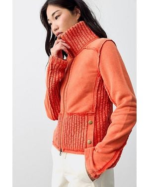 Free People My Inn Zip-Up - Red