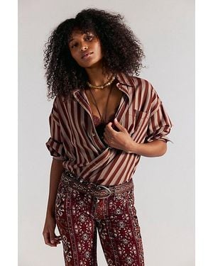 Free People Freddie Striped Shirt