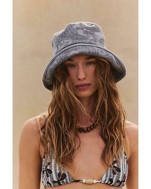 Free People Around Town Embroidered Bucket Hat - Brown