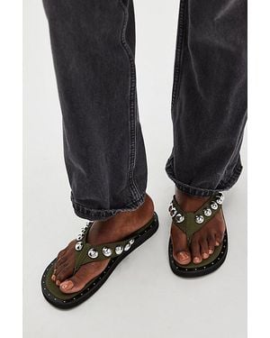 Vicenza Perth Studded Thong Sandals By - Black