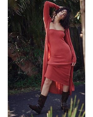 free-est Lottie Solid Sweater Set By - Black