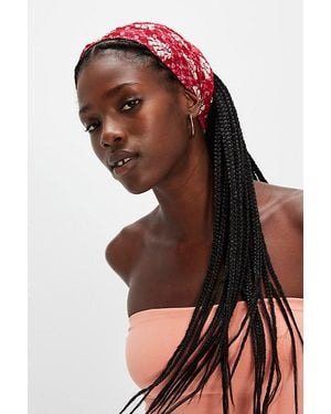 Free People Cascade Sequin Soft Headband - Red