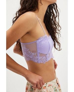 Free People Nolita Longline Bralette - Purple
