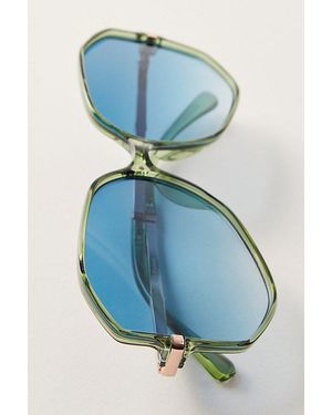 Free People Jerry Oversized Sunglasses - Blue