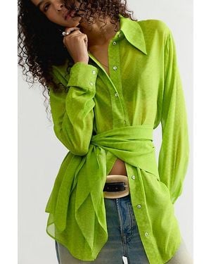 Hansen & Gretel Martson Button Down Shirt - Green